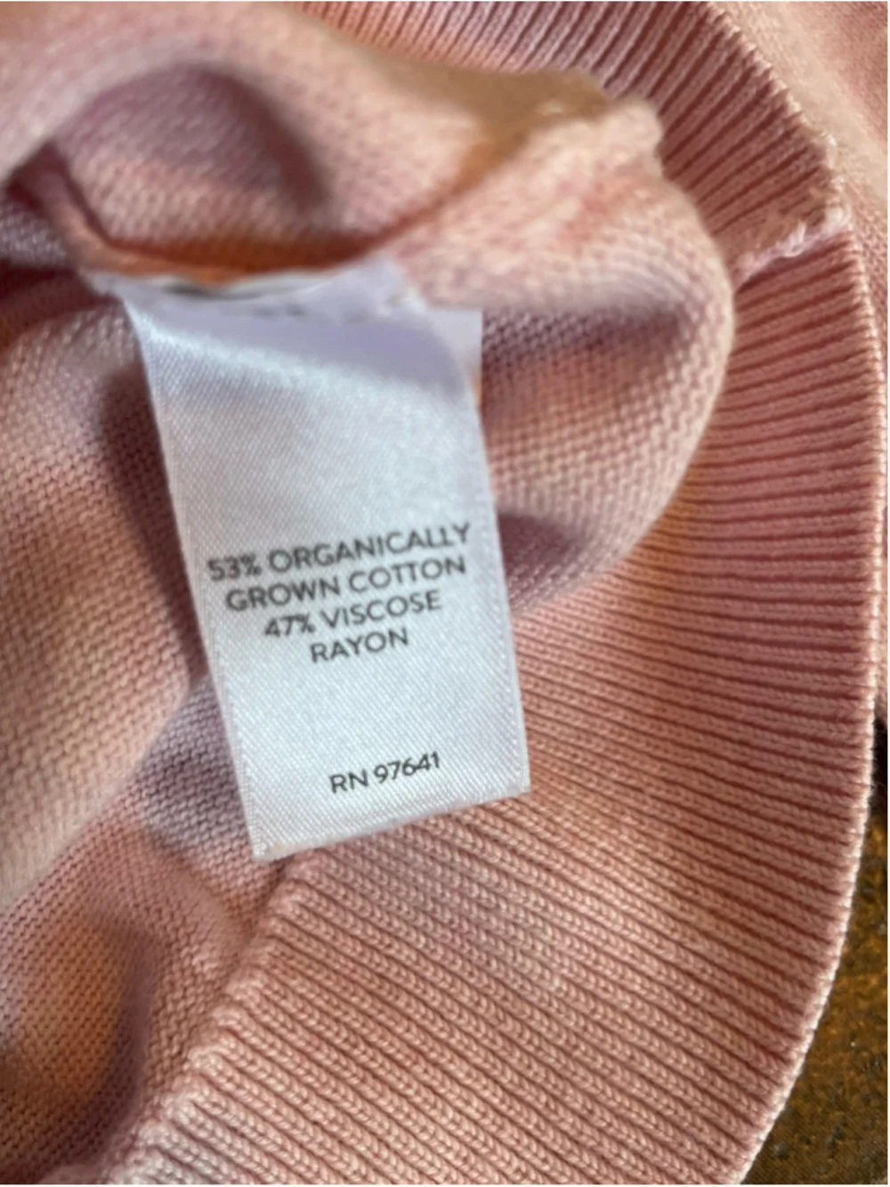 J Jill Organic Cotton Blend V-Neck Cardigan Women's Small Light Pink Button Up